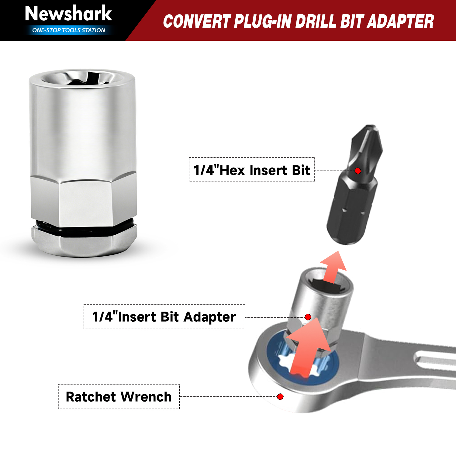 TINSOL Square Drive Adapter 1/ - Torque Wrench Digital recension och pris